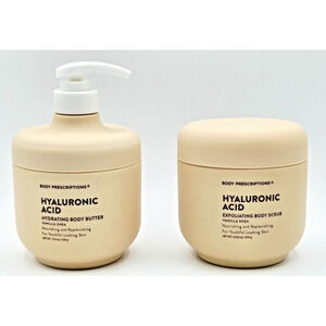 Body Prescriptions Hyaluronic Acid Exfoliating Scrub & Moisturizing Body Butter